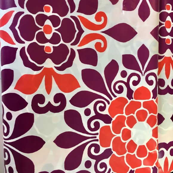 Aimee Red Medallions Peva Shower Curtain Burgundy - Picture 4 of 6